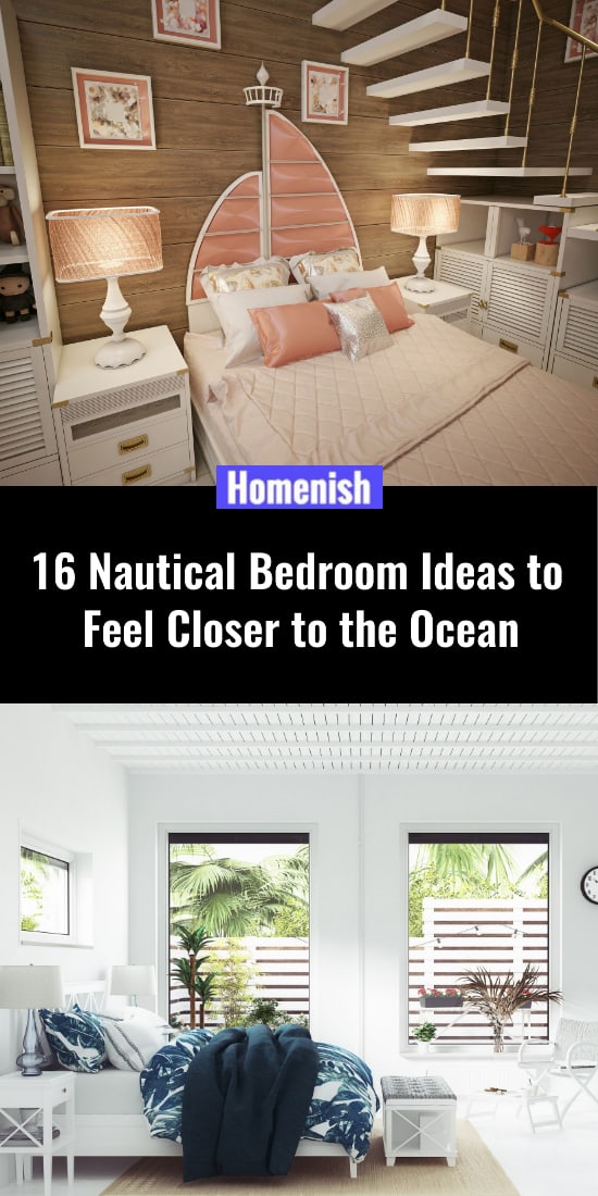 16個航海臥室的想法，讓你感覺更接近海洋