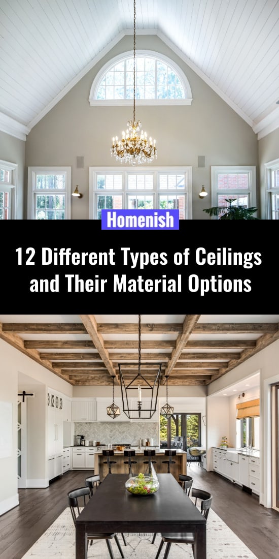 12種不同類型的天花板及其材料選擇