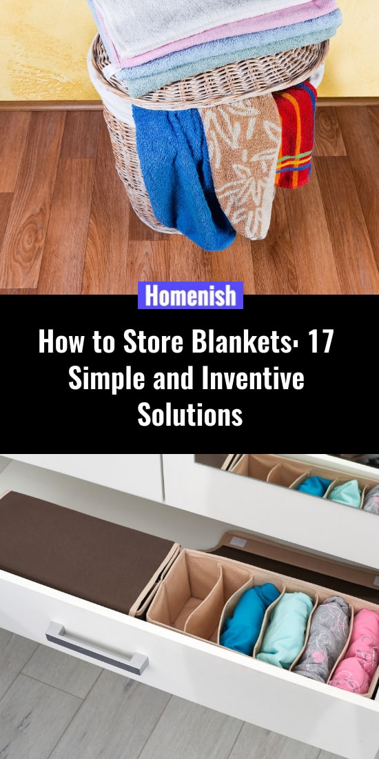 如何儲存毯子17個簡單而創新的解決方案
