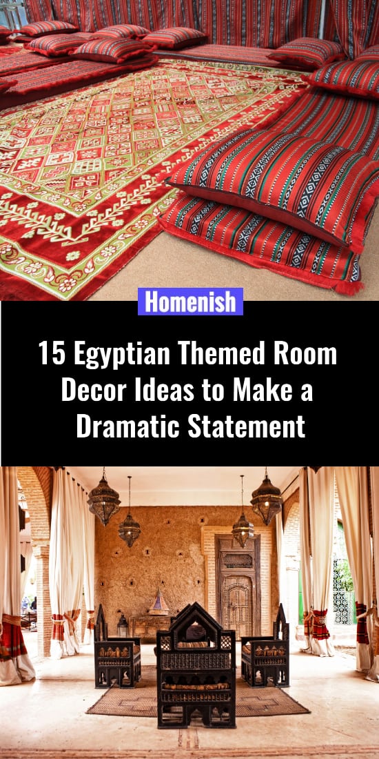15個埃及主題的房間裝飾創意來做一個戲劇性的聲明