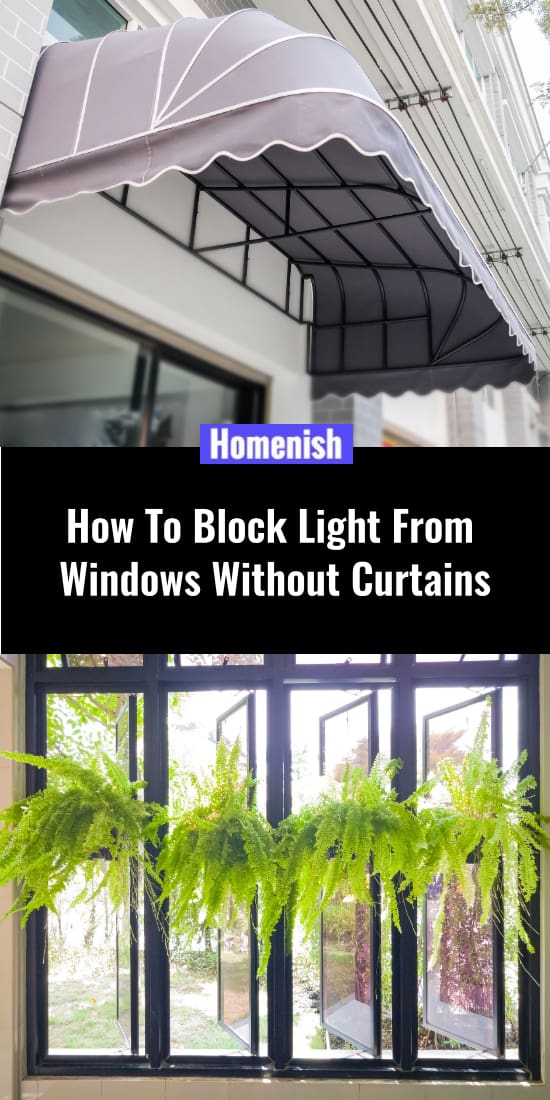 如何阻擋光線從沒有窗簾的窗戶射進來