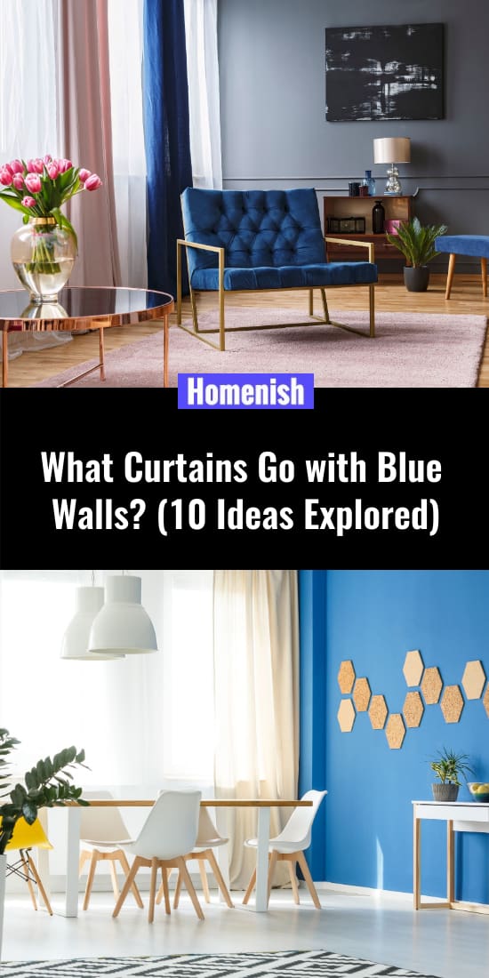 什麼樣的窗簾可以搭配藍色的牆壁(探索10個想法)
