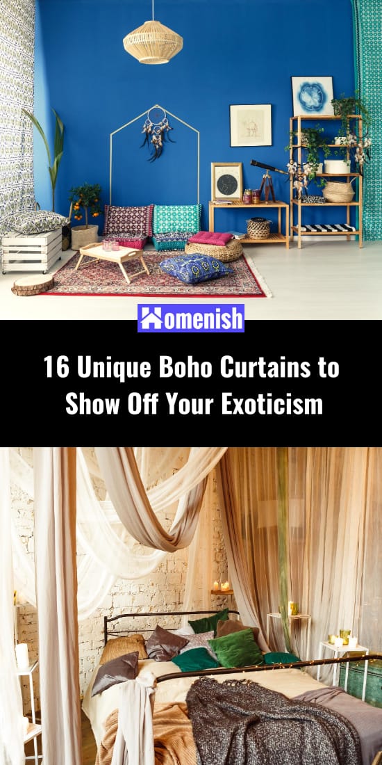 16個獨特的波西米亞窗簾，展示你的異國情調