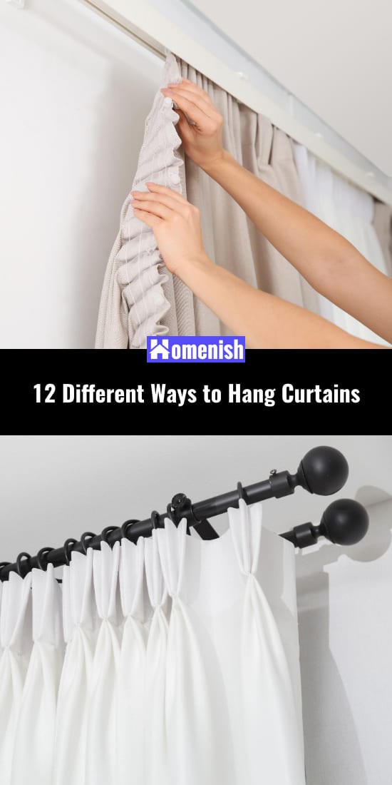 12種不同的方式掛窗簾