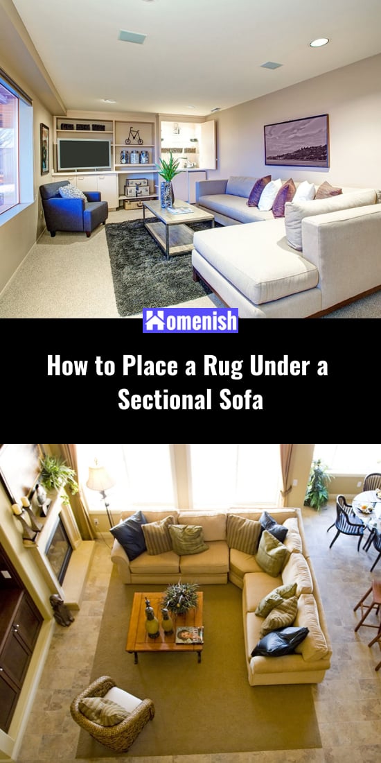 如何在組合式沙發下鋪地毯