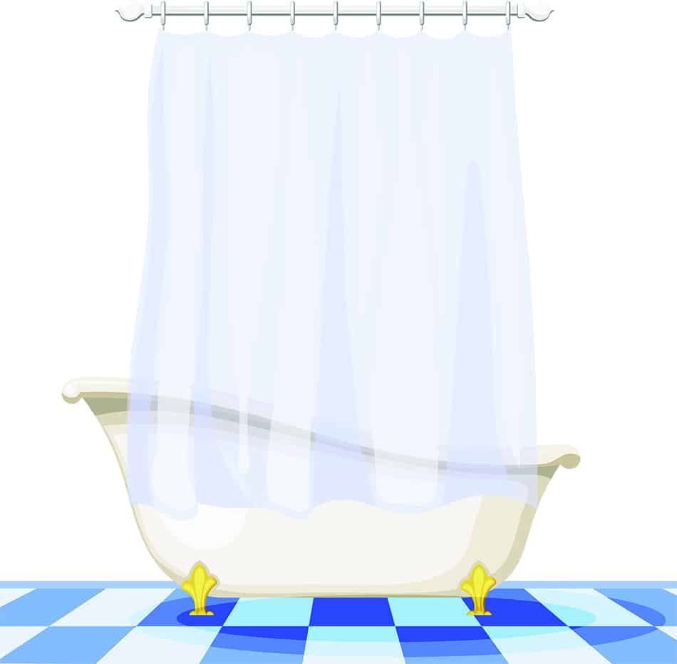 淋浴墊和窗簾