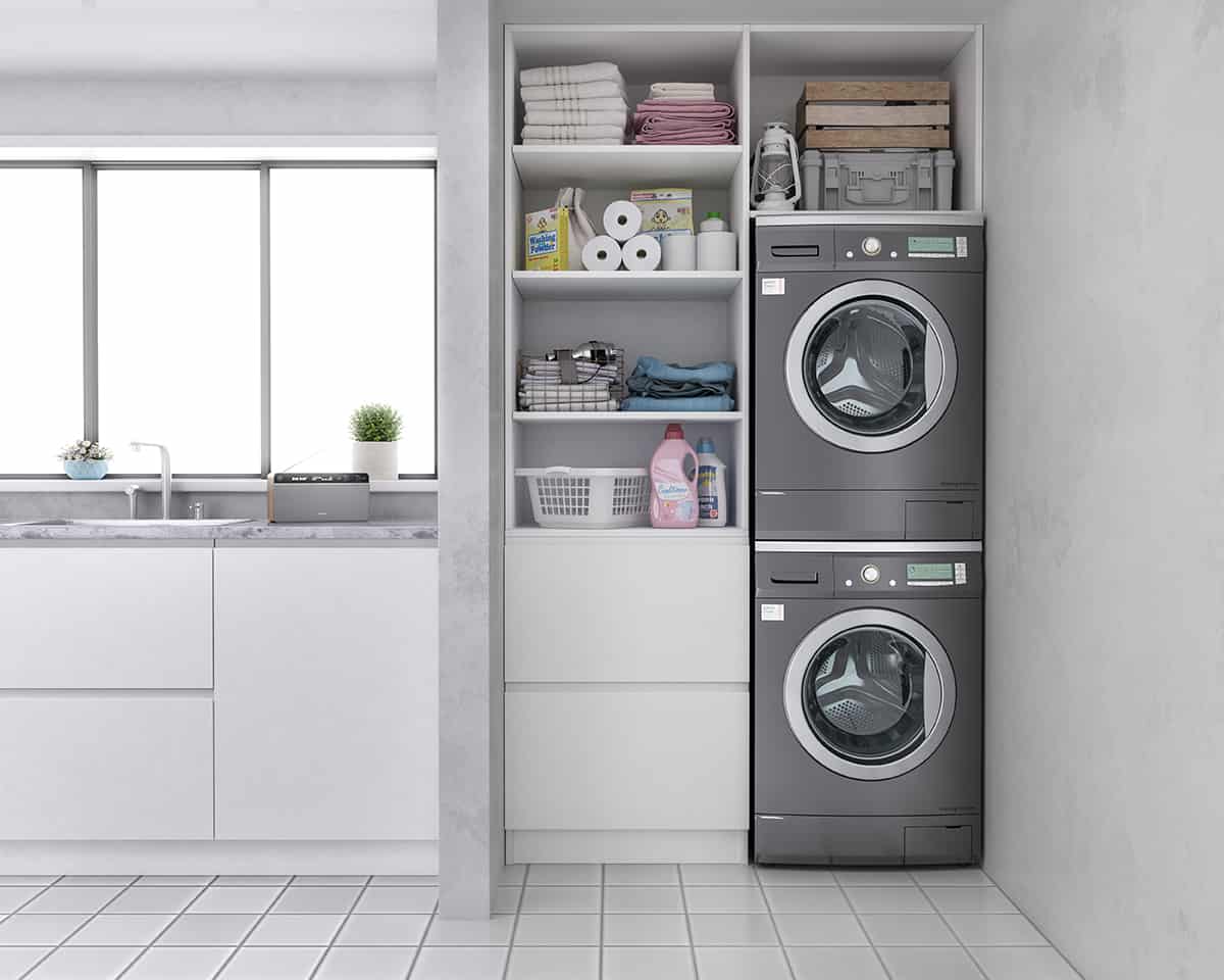 你能把洗衣機和烘幹機堆起來嗎