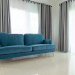 藍色沙發配什麼樣的窗簾