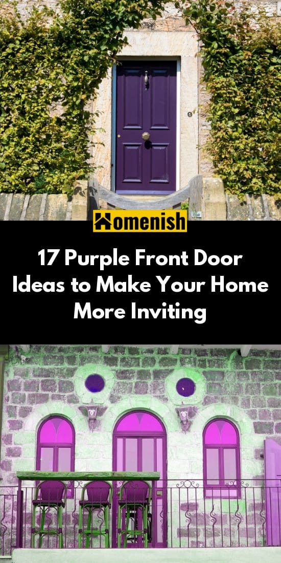 17個紫色前門的主意讓你的家更吸引人