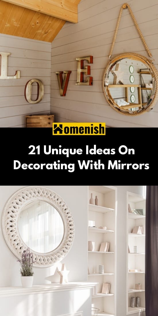 21個用鏡子裝飾的獨特想法