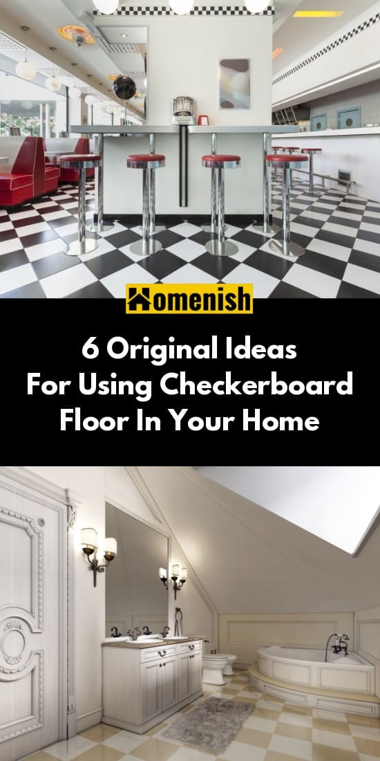 6個在家裏使用棋盤格地板的創意